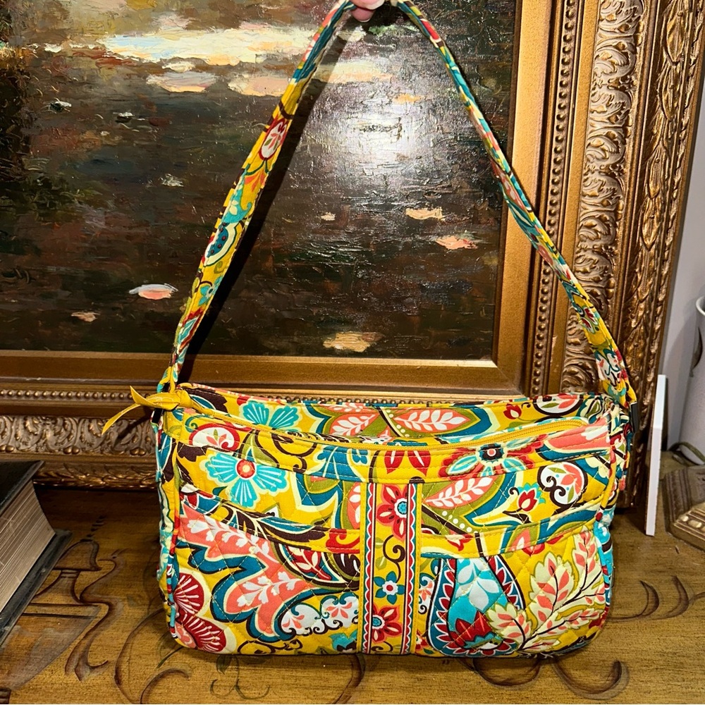 Vera Bradley Cassidy Shoulder Bag Purse Handbag in Provencal Pattern RETIRED EUC